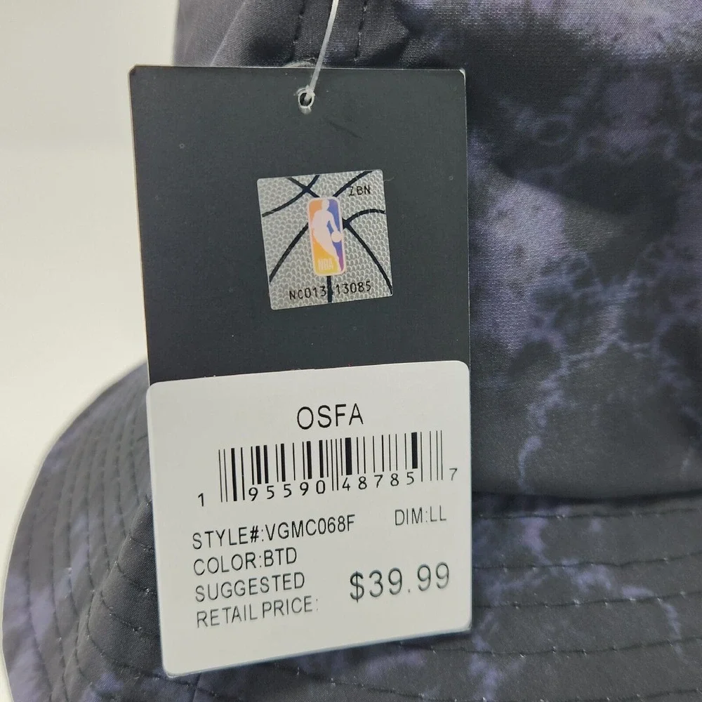 Los Angeles LA Lakers Bucket‎ Hat Tie Dye Black Blue One Size Fits NBA Official